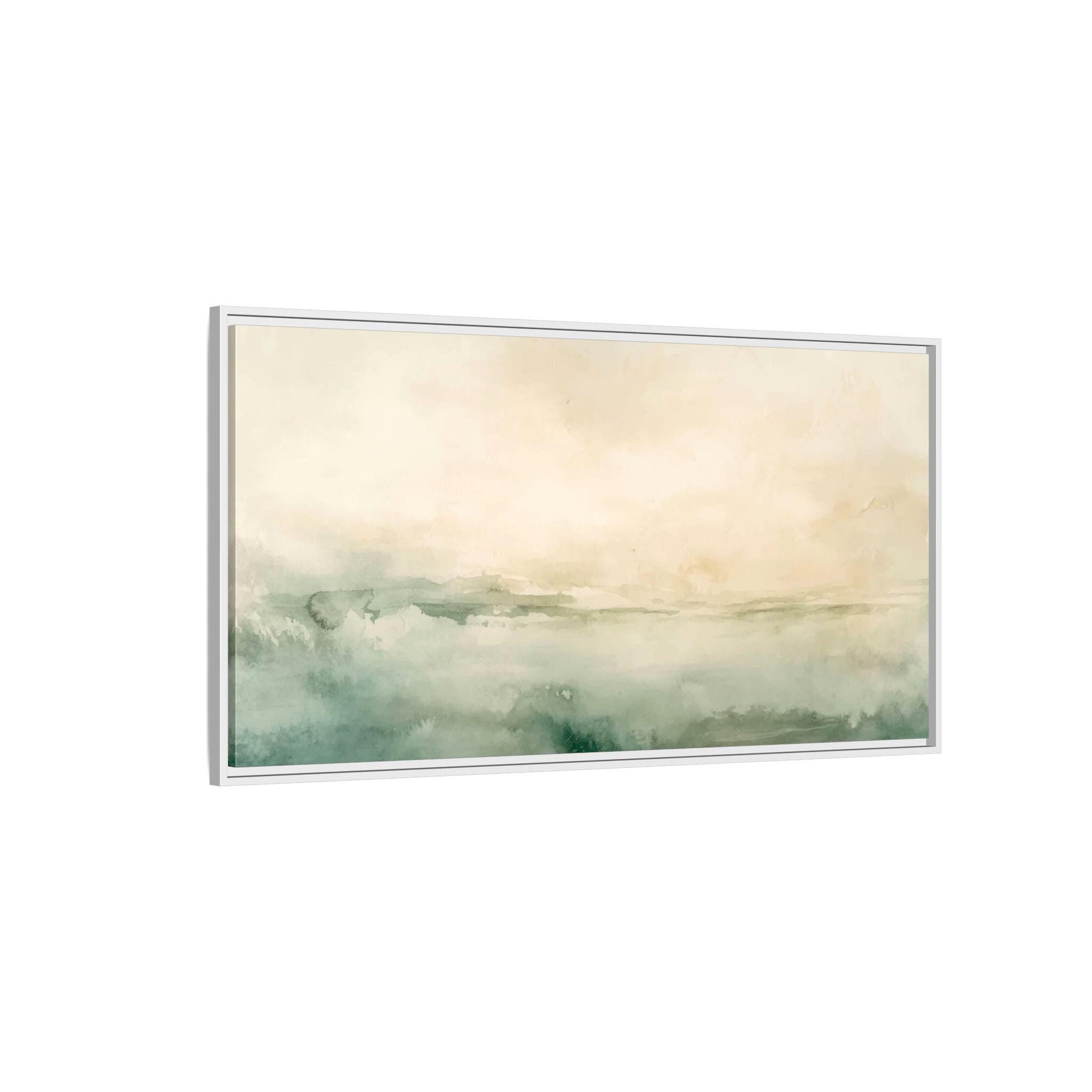 Abstrakte Küstenlandschaft - Gerahmte Leinwand-Wandkunst