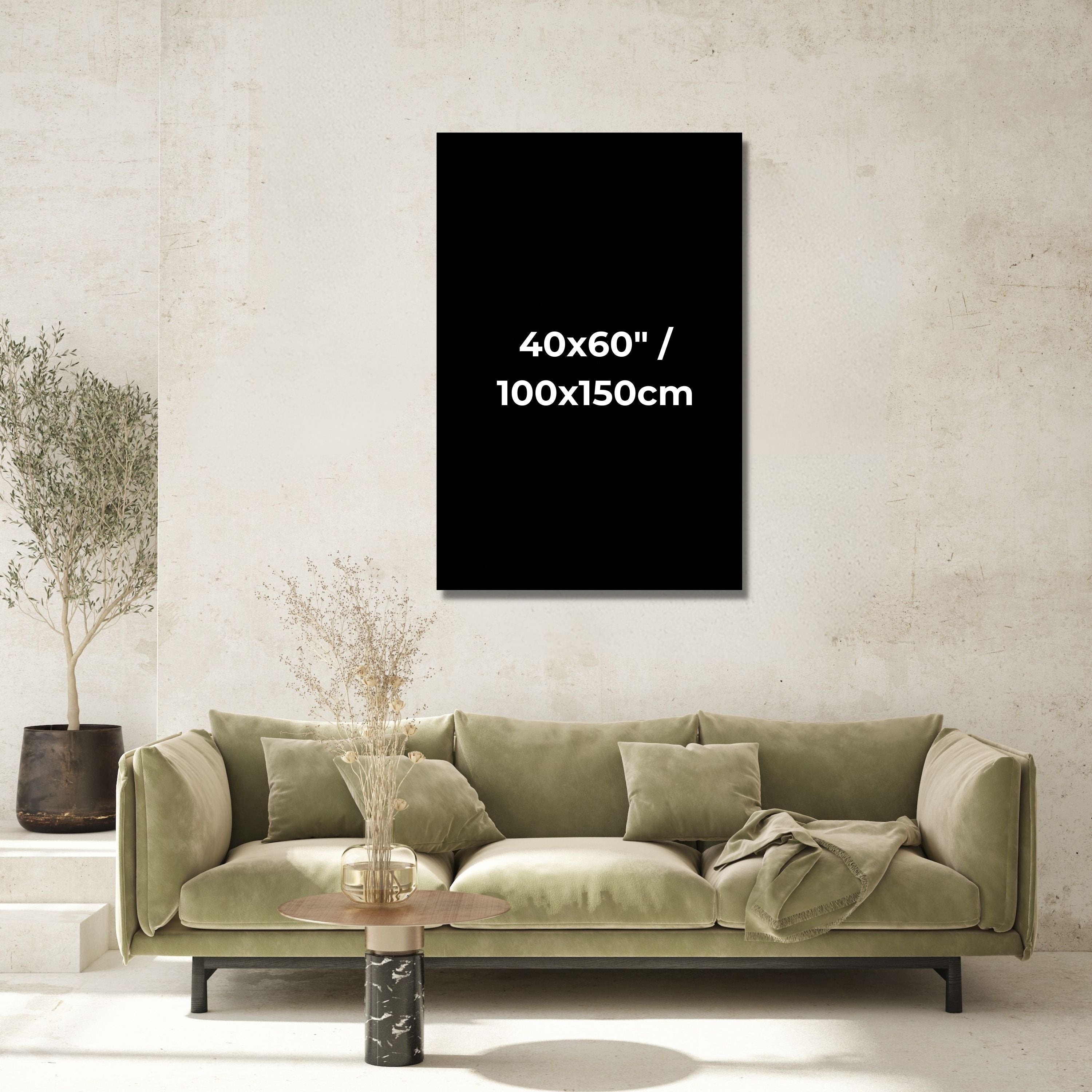 Minimal Layered Circles Abstract Wall Art, Neutral Modern Framed Canvas