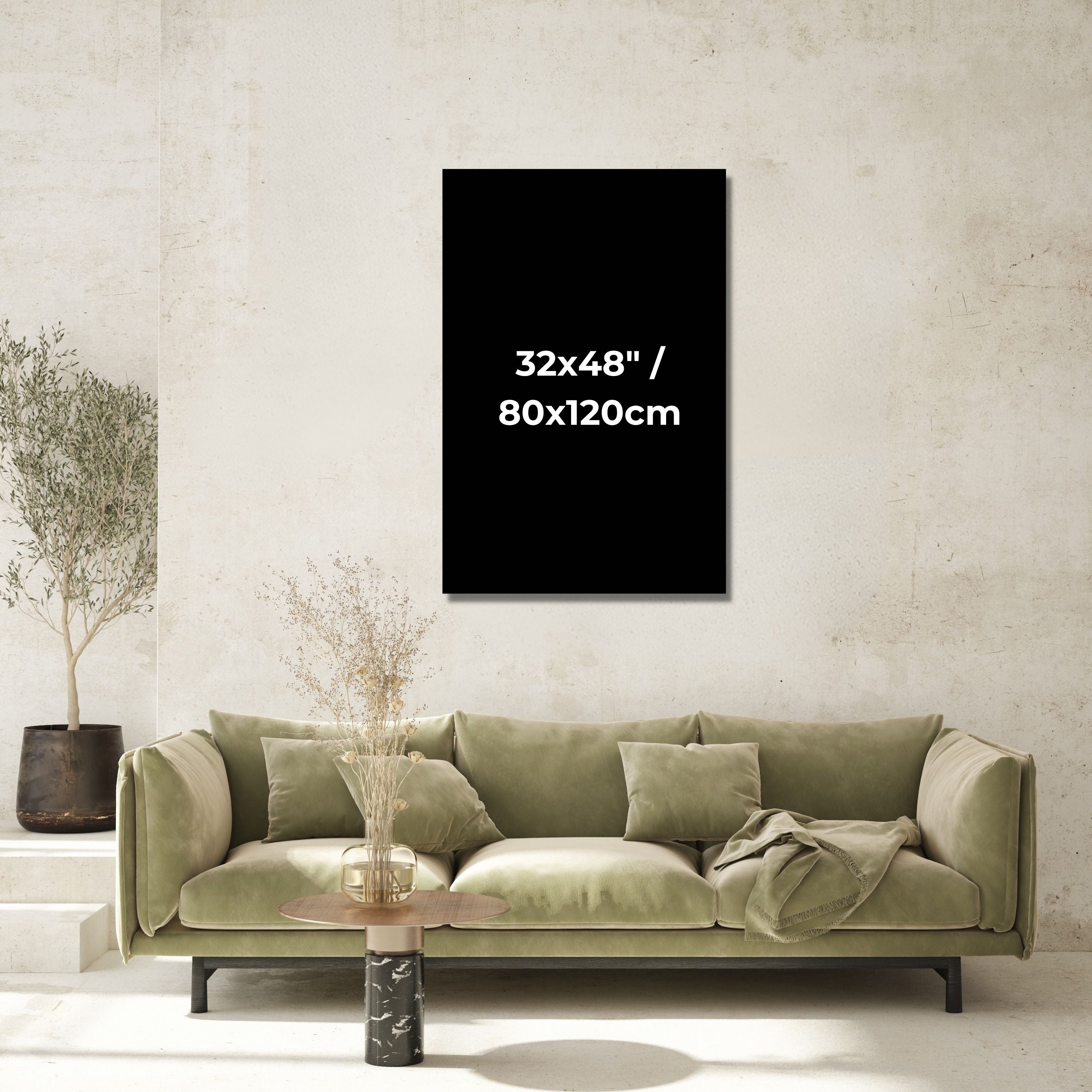 Minimal Pink Sunset Seascape Wall Art