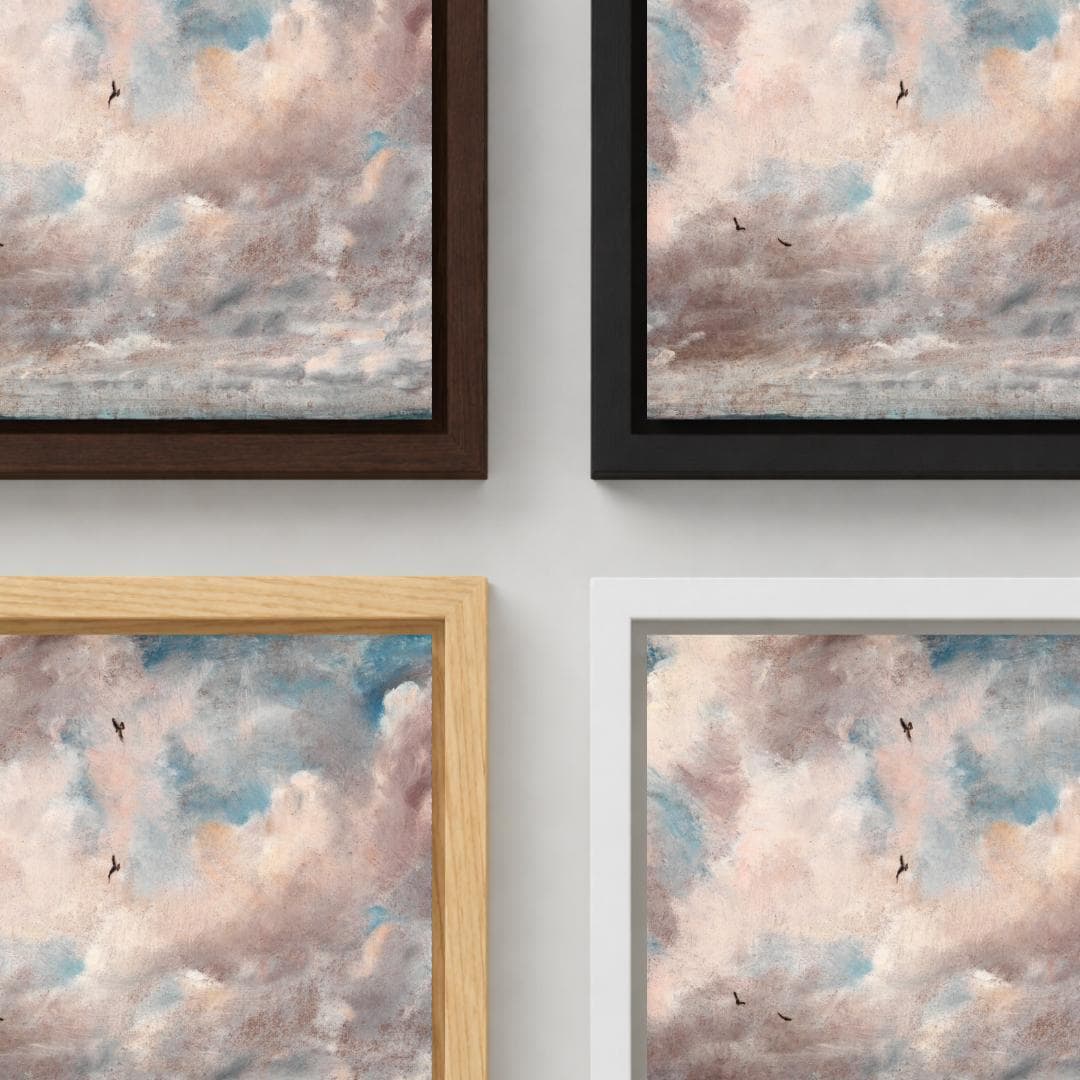 Seaside Sky with Seagulls Canvas Print | Cloud painting by John Constable