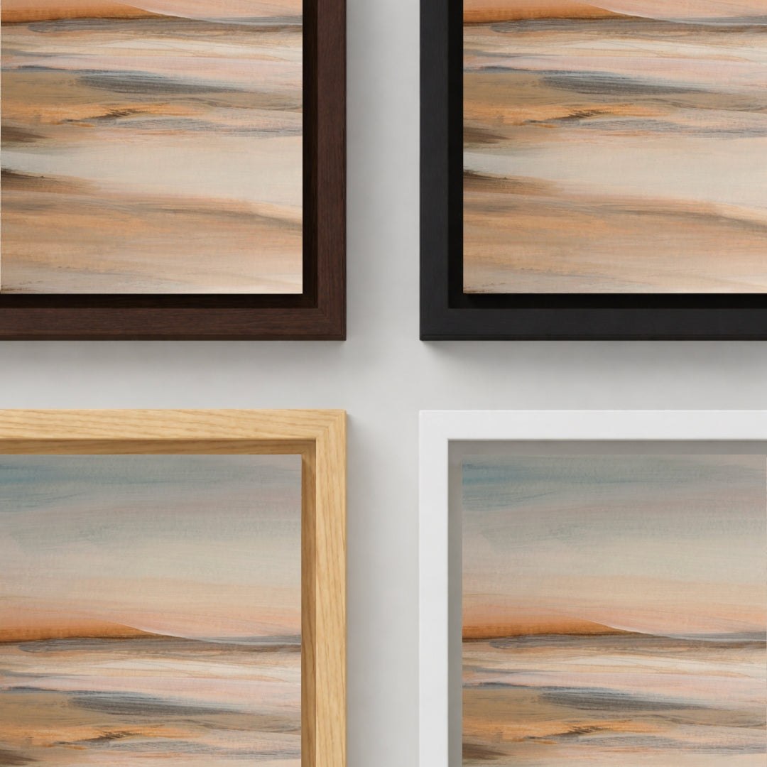 Soft Sunset Abstract Coastal Landscape Wall Art