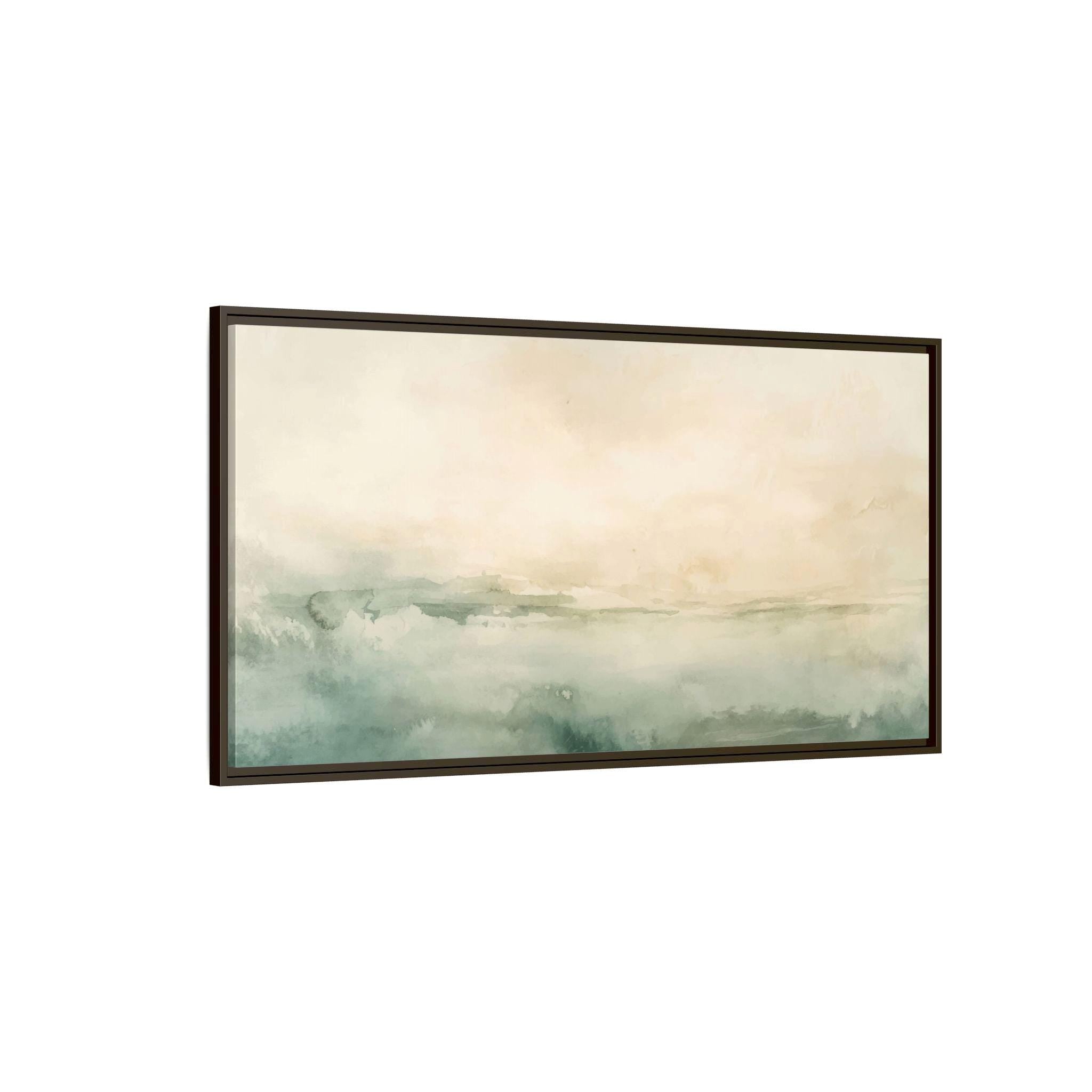 Abstrakte Küstenlandschaft - Gerahmte Leinwand-Wandkunst