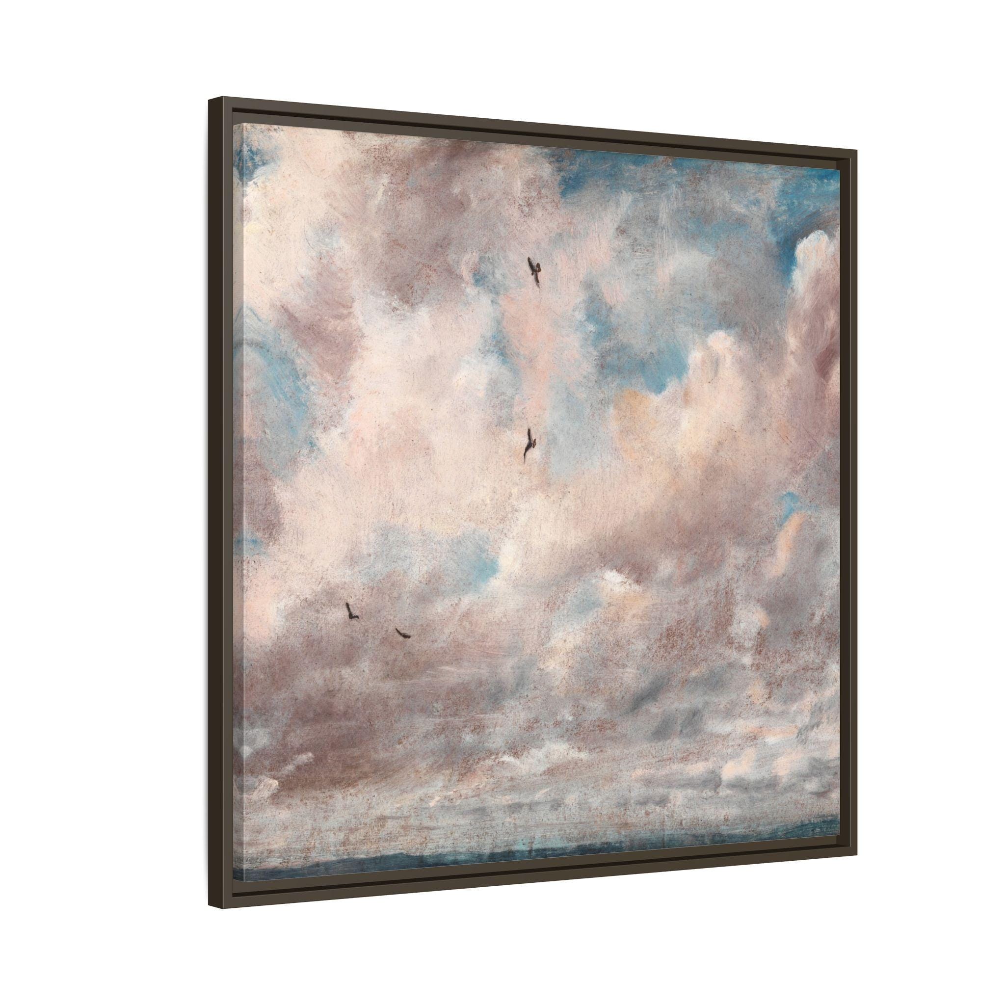 Seaside Sky with Seagulls Canvas Print | Cloud painting by John Constable