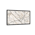 Minimalist Marble Veins Abstract - Framed Canvas Wall Art