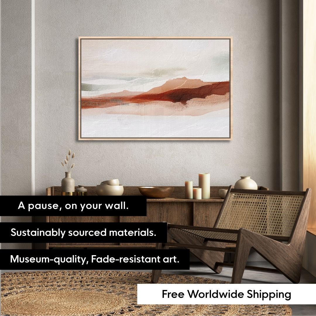 Abstract Earth Tones Landscape Wall Art