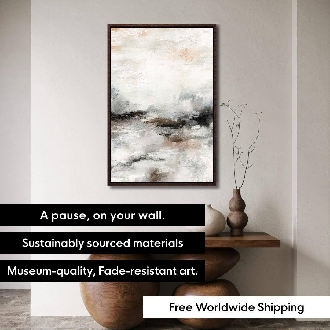 Neutrale abstrakte Landschaft Wandkunst