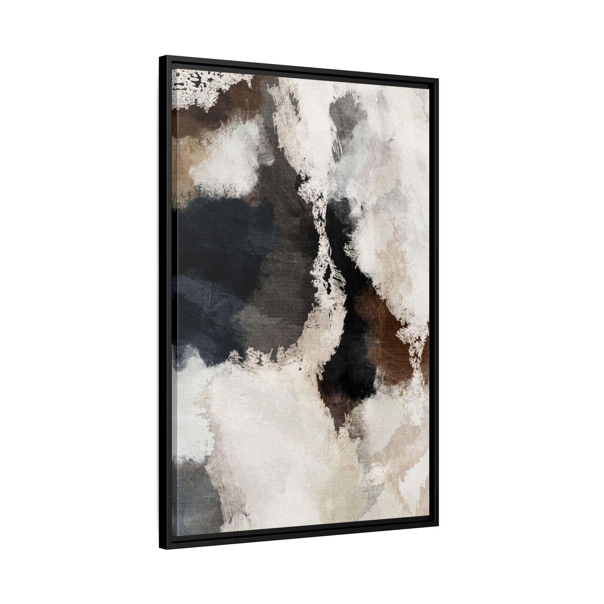 Neutrale abstrakte Aquarell-Wandkunst – Stil A