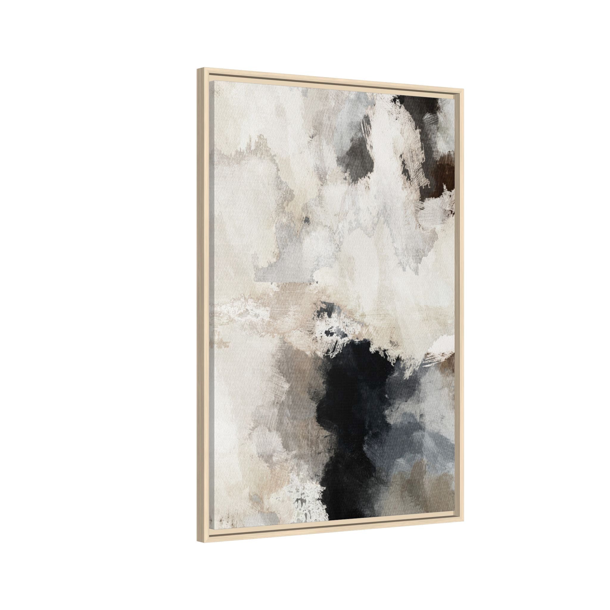 Neutral Abstract Watercolor Wall Art - Style B