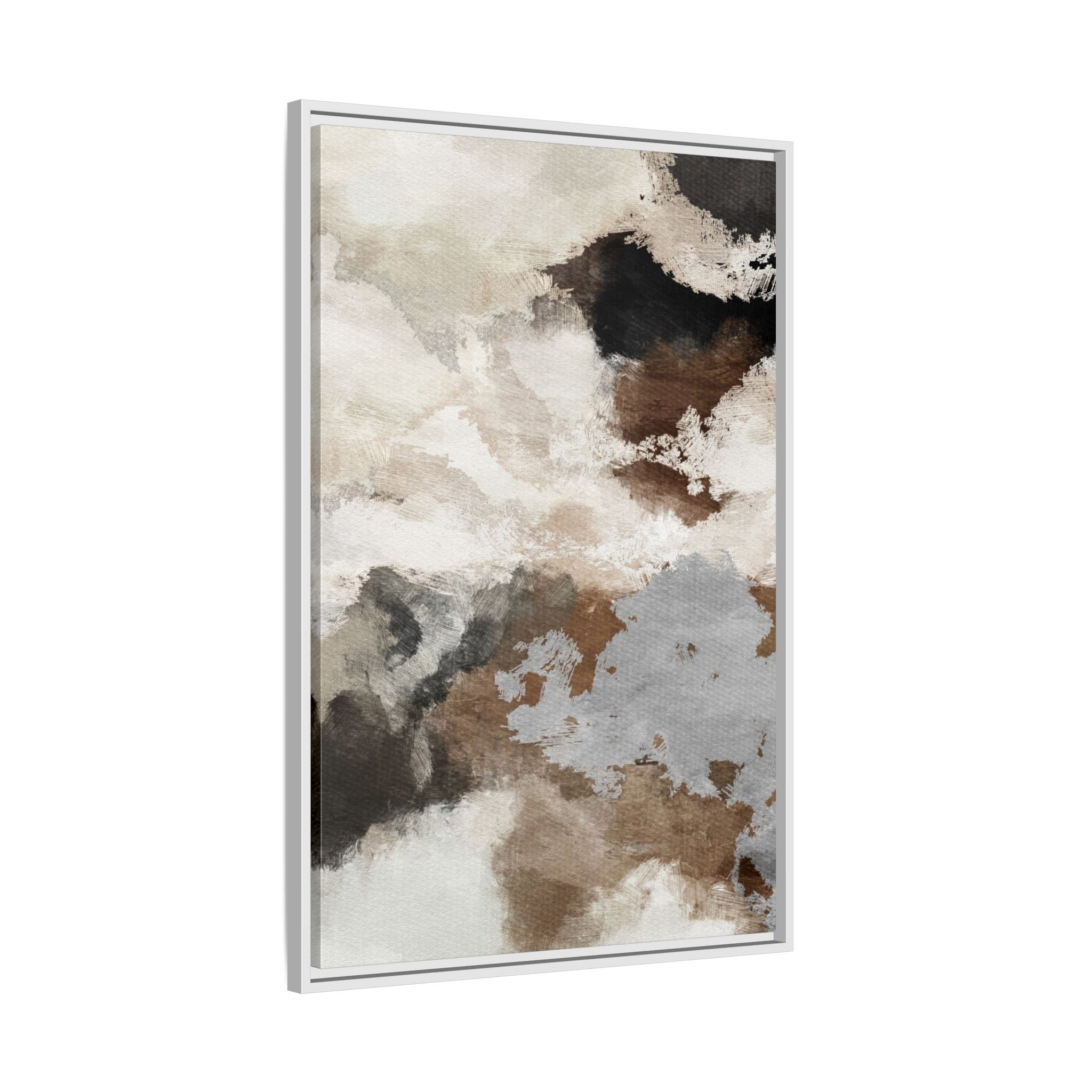 Neutral Abstract Watercolor Wall Art - Style C