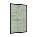 Wabi-Sabi Green Crosshatch Pattern Wall Art