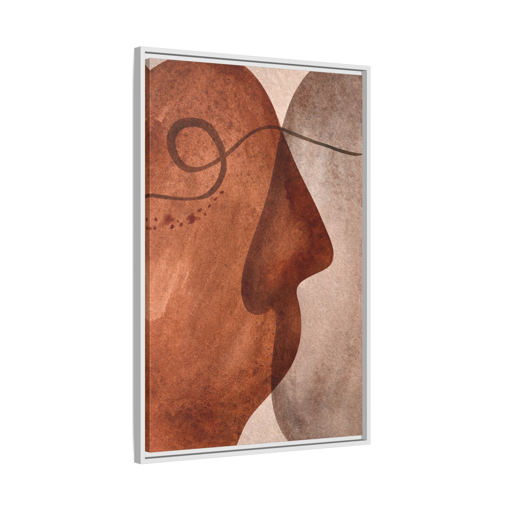 Mid Century Abstract Faces Wall Art - Style B