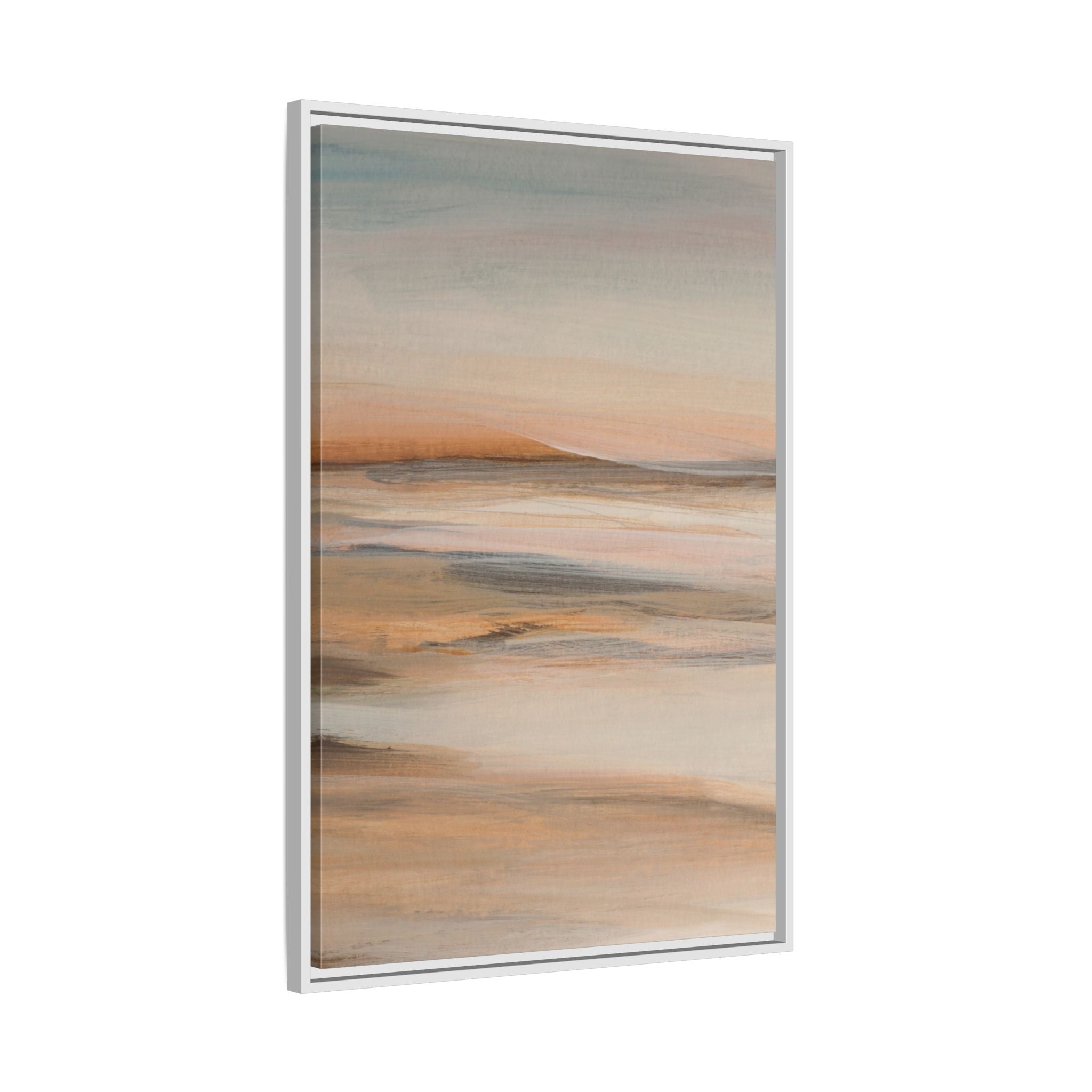Soft Sunset Abstract Coastal Landscape Wall Art