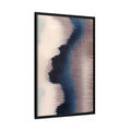 Dark Blue, Pink and Beige Abstract Vintage Wall Art