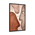 Mid Century Abstract Faces Wall Art - Style A