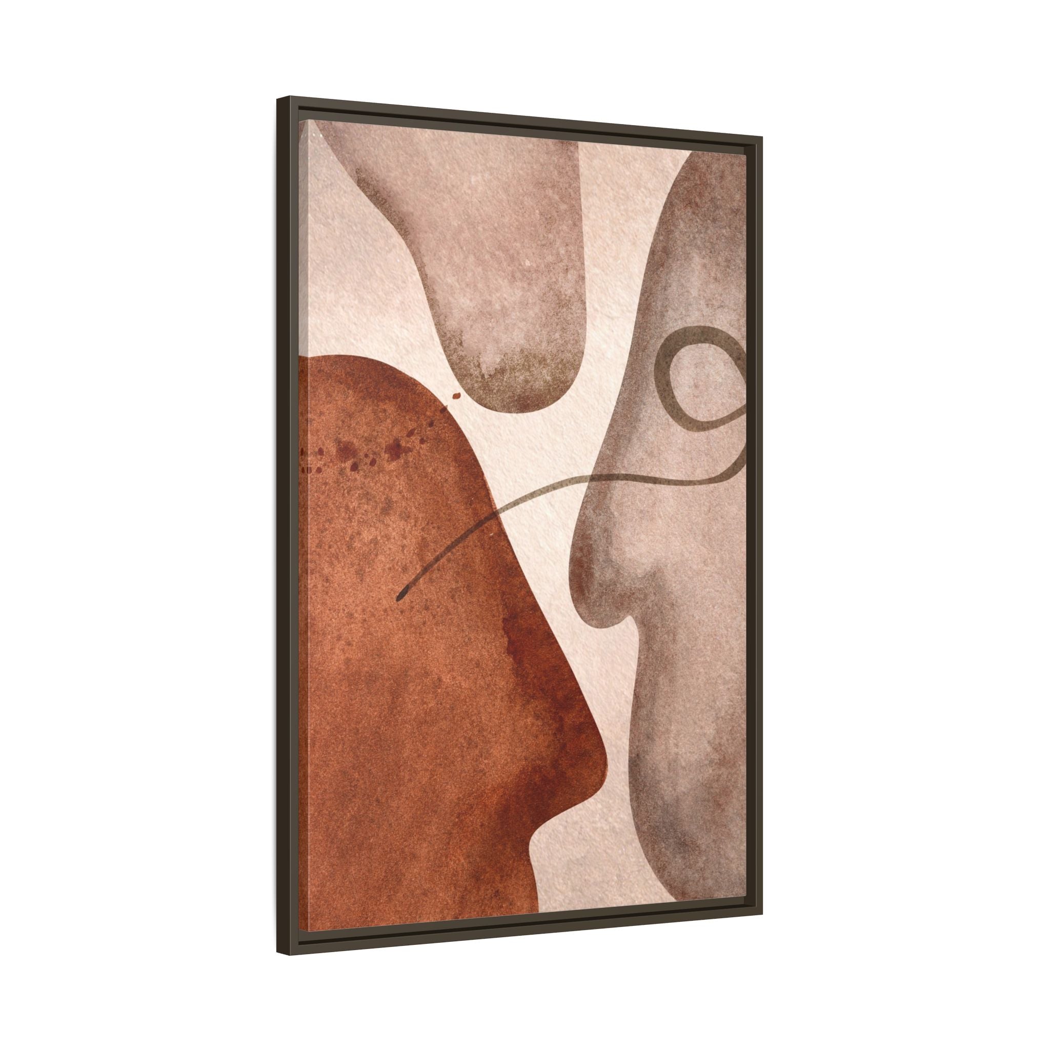 Mid Century Abstract Faces Wall Art - Style A