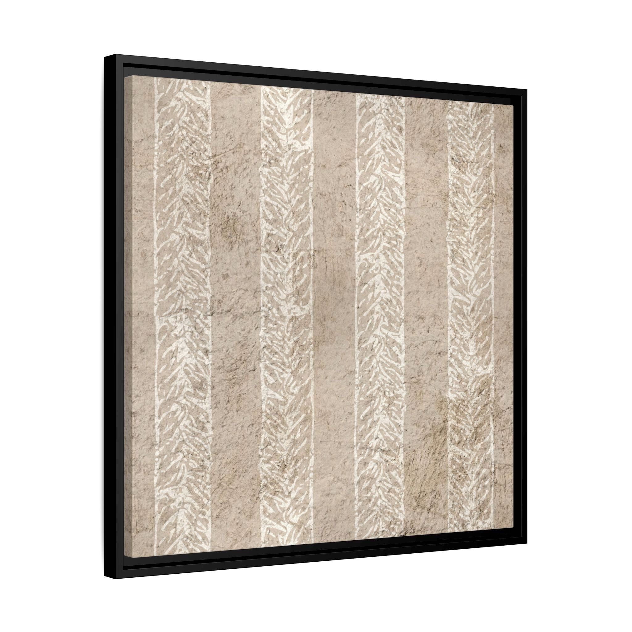Beige and white wabi sabi framed wall art