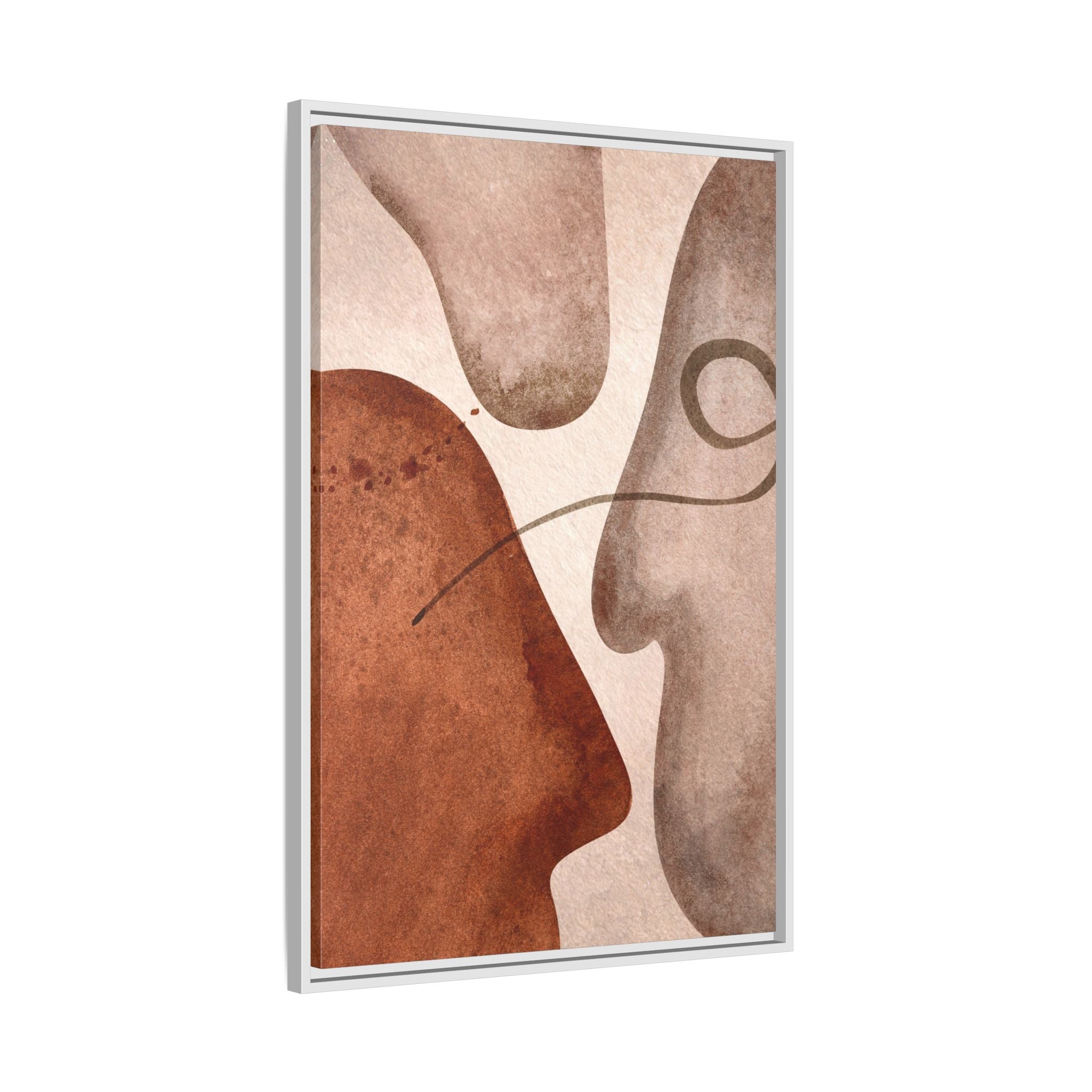 Mid Century Abstract Faces Wall Art - Style A
