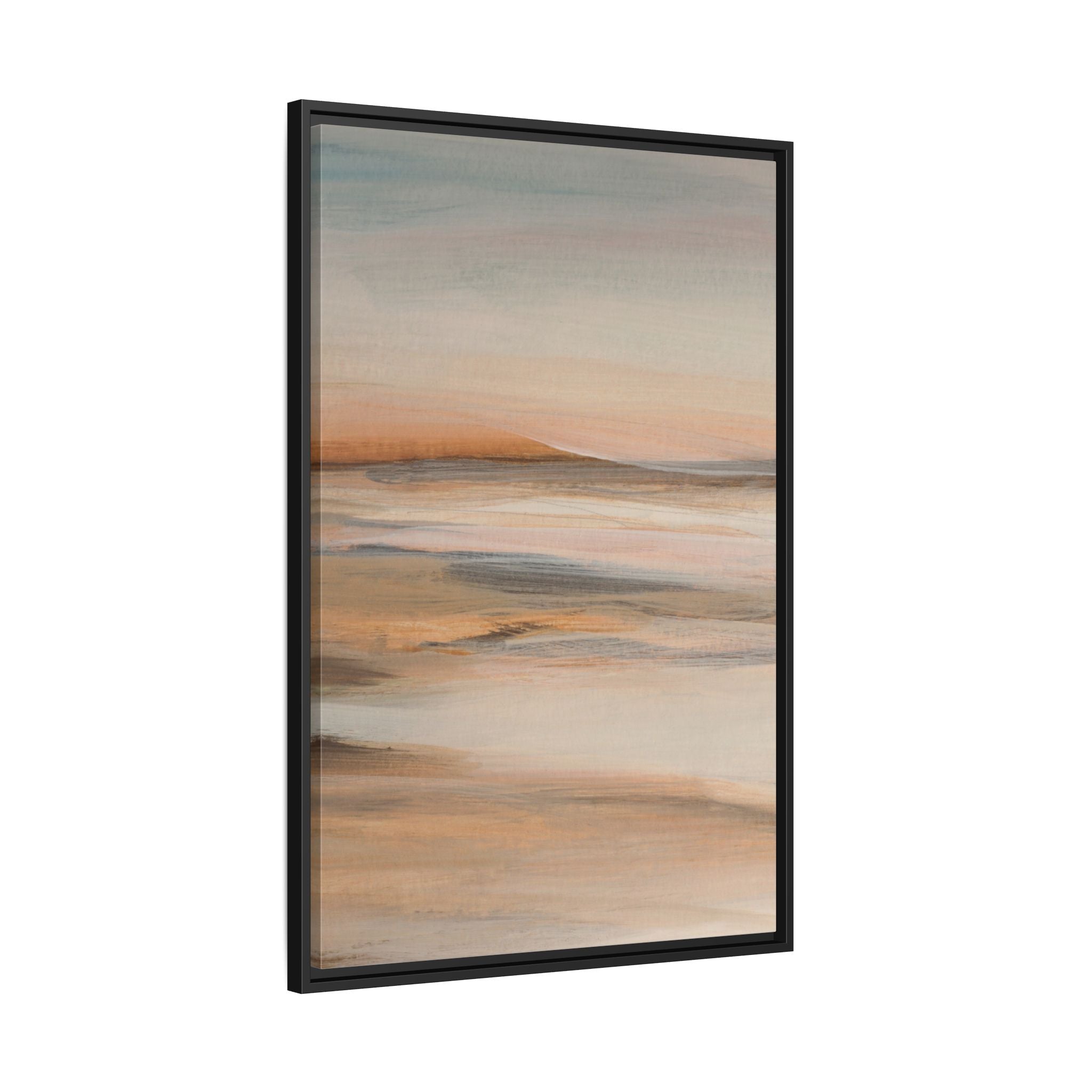 Soft Sunset Abstract Coastal Landscape Wall Art