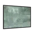 Grüne abstrakte Aquarellkunst – gerahmte Leinwand-Wandkunst