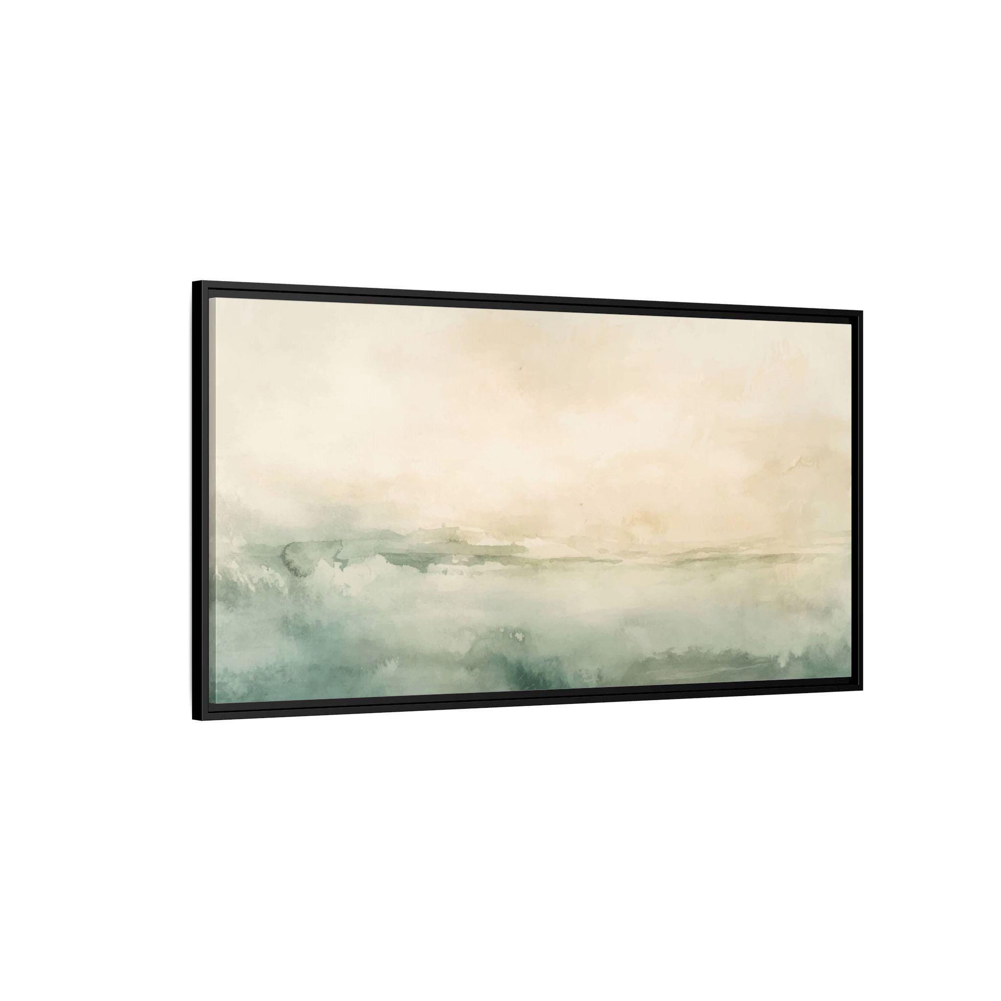 Abstrakte Küstenlandschaft - Gerahmte Leinwand-Wandkunst