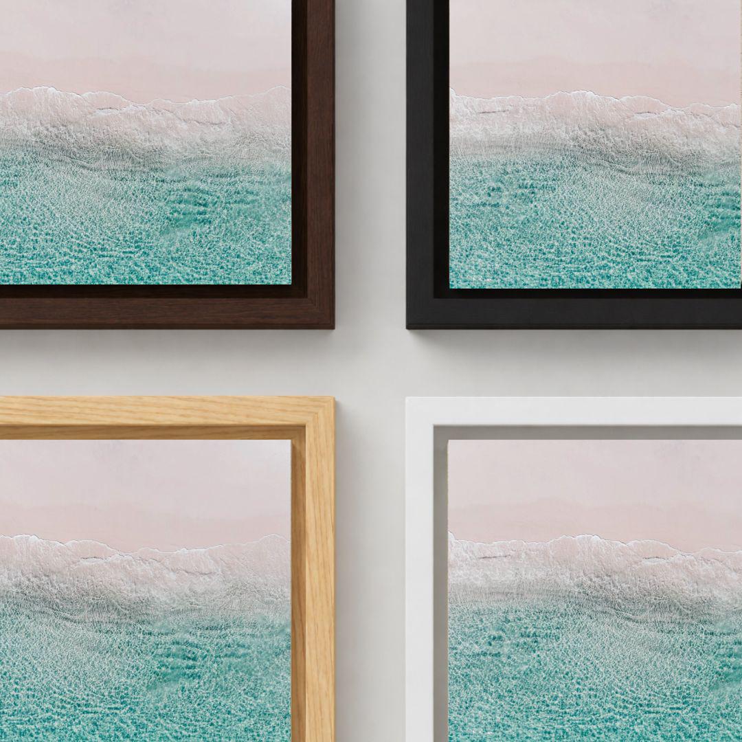 Aerial Pastel Ocean Wave Art