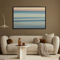 Wandbild „Küstenhorizont – Abstrakter Sonnenuntergang“