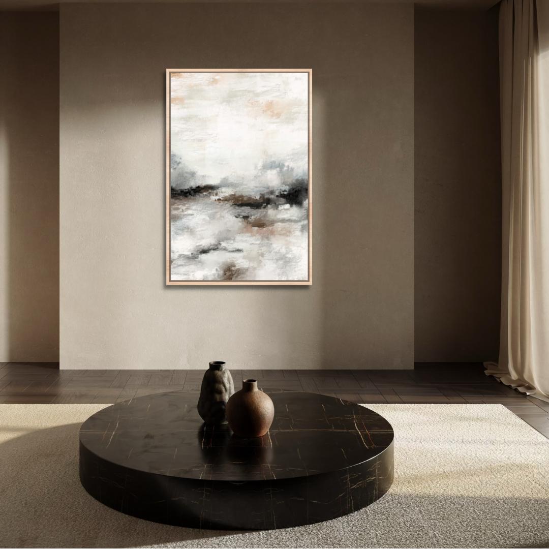 Neutrale abstrakte Landschaft Wandkunst