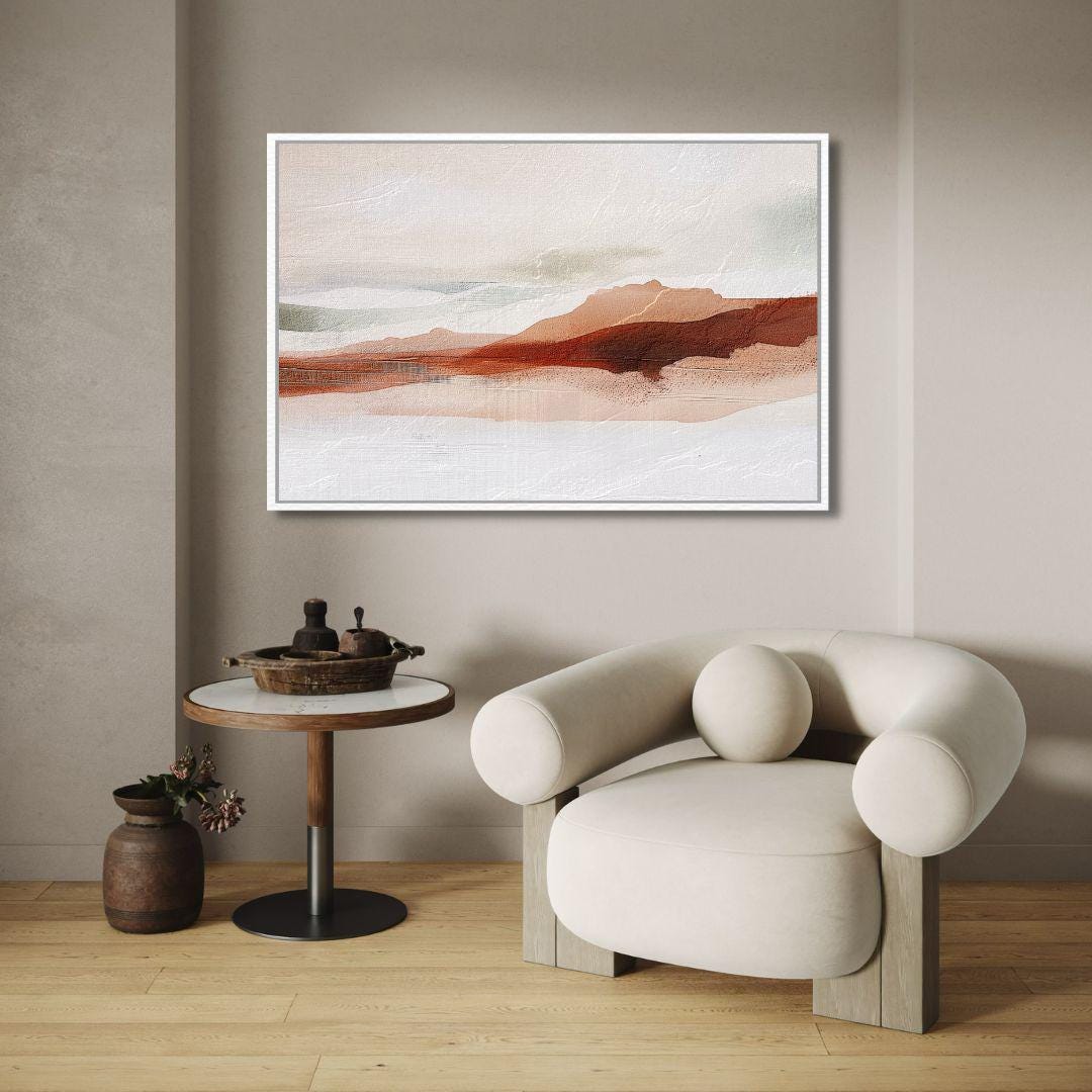 Abstract Earth Tones Landscape Wall Art