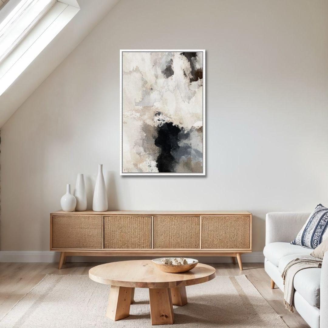 Neutral Abstract Watercolor Wall Art - Style B