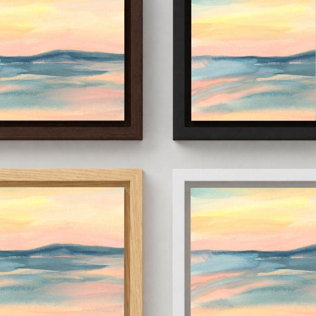 Pastel Ocean Abstract Wall Art