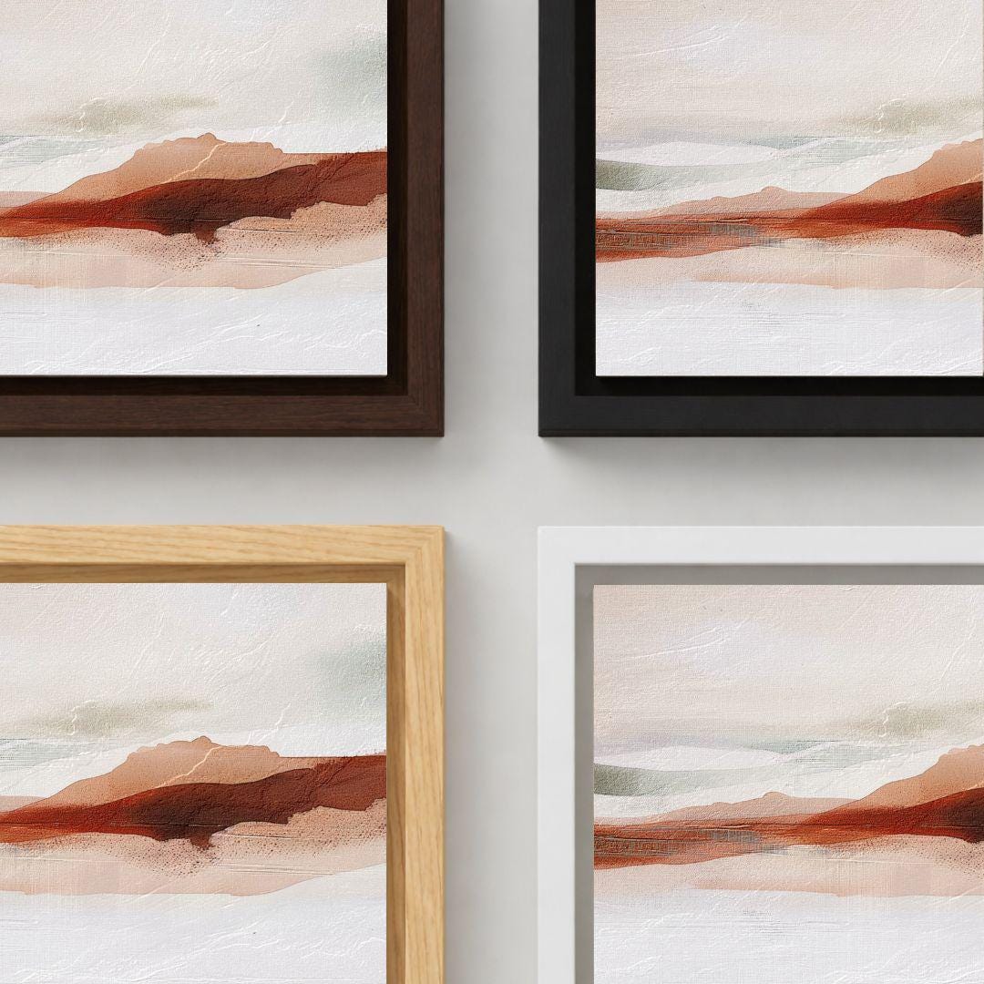 Abstract Earth Tones Landscape Wall Art