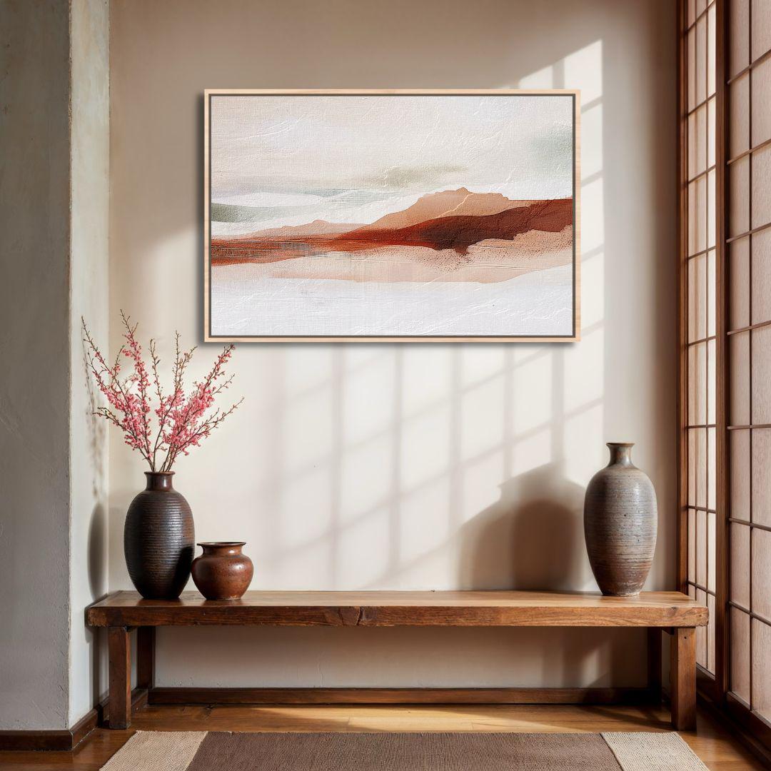 Abstract Earth Tones Landscape Wall Art