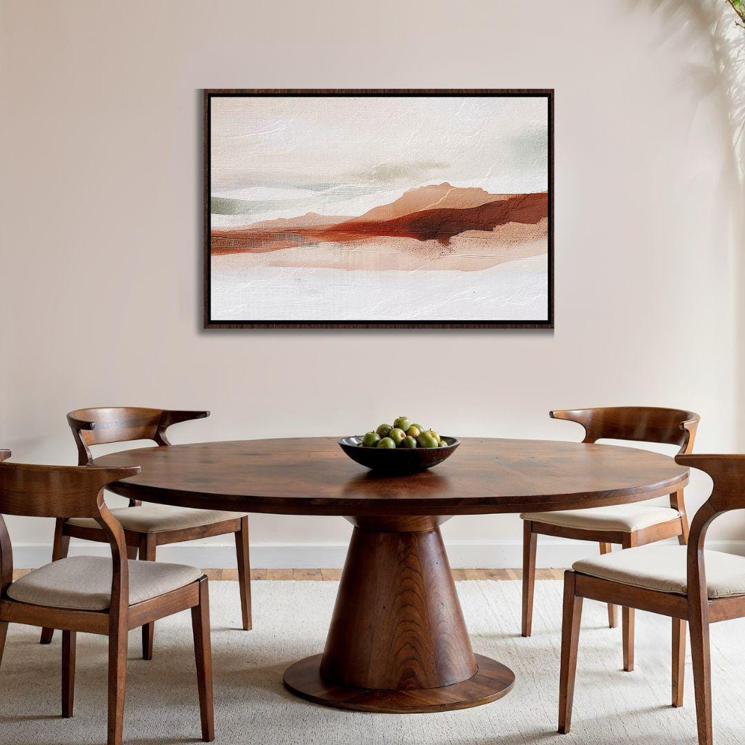 Abstract Earth Tones Landscape Wall Art